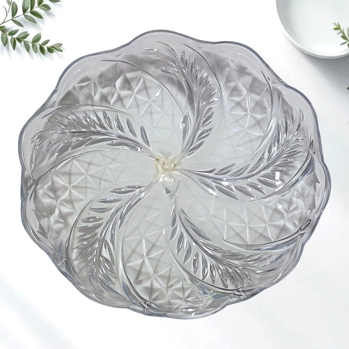 Platou de sticla rotund, 30.5cm