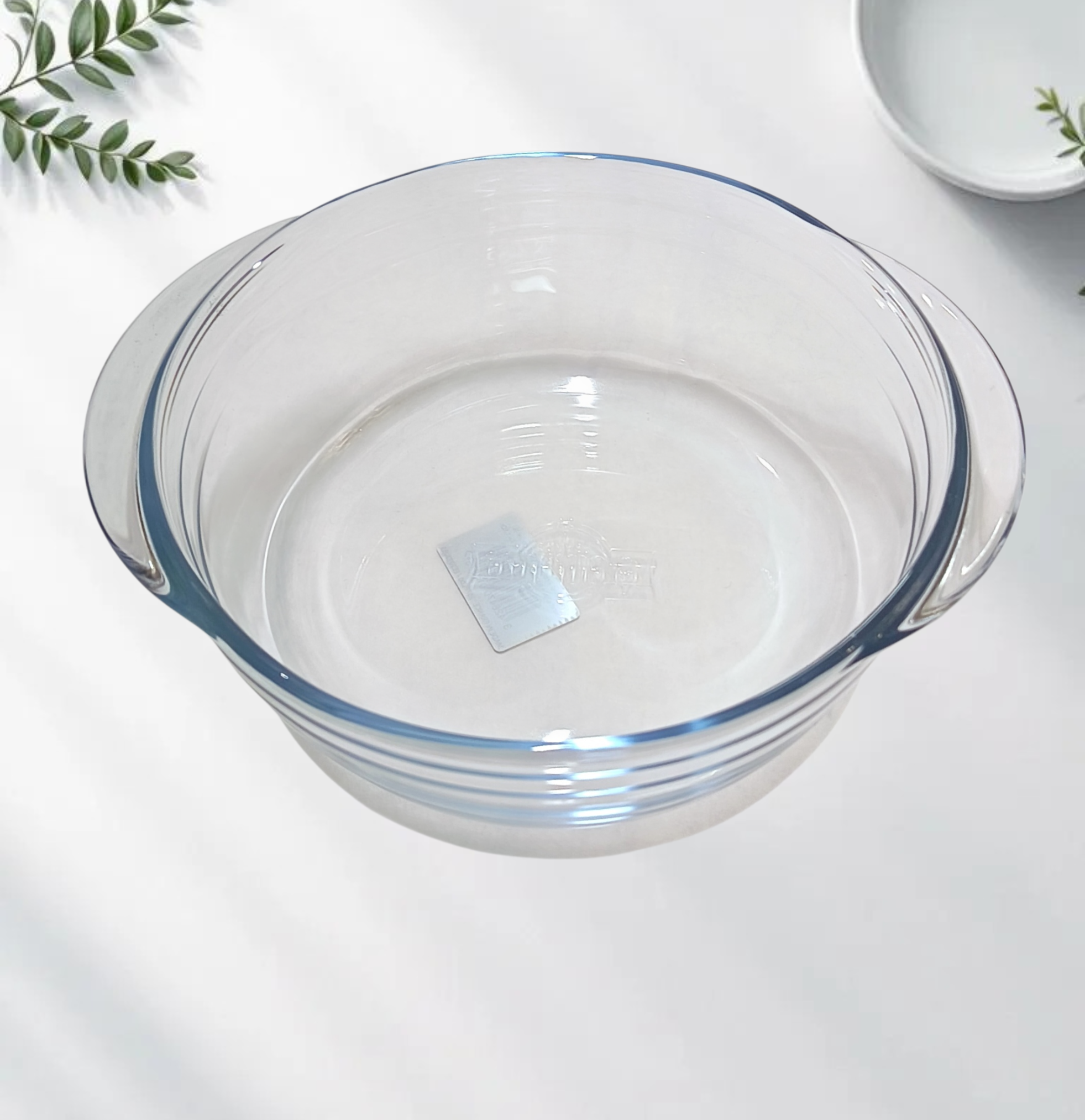 Castron din sticla cu capac, 1Litru