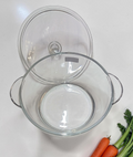 Castron din sticla cu capac 1Litru, Deli