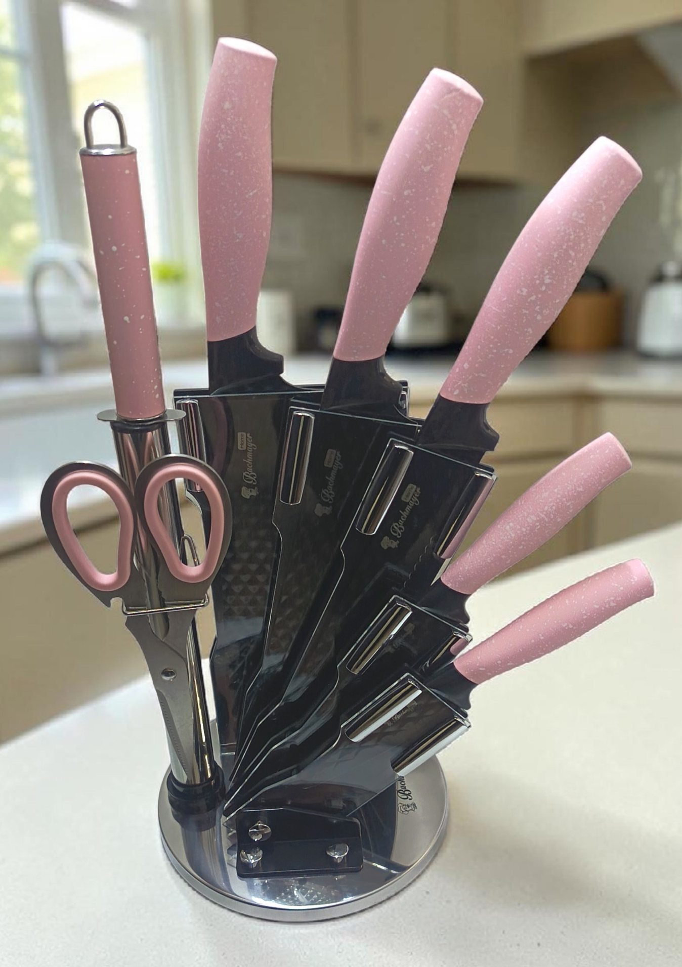Set de cutite cu suport rotativ, Bachmayer