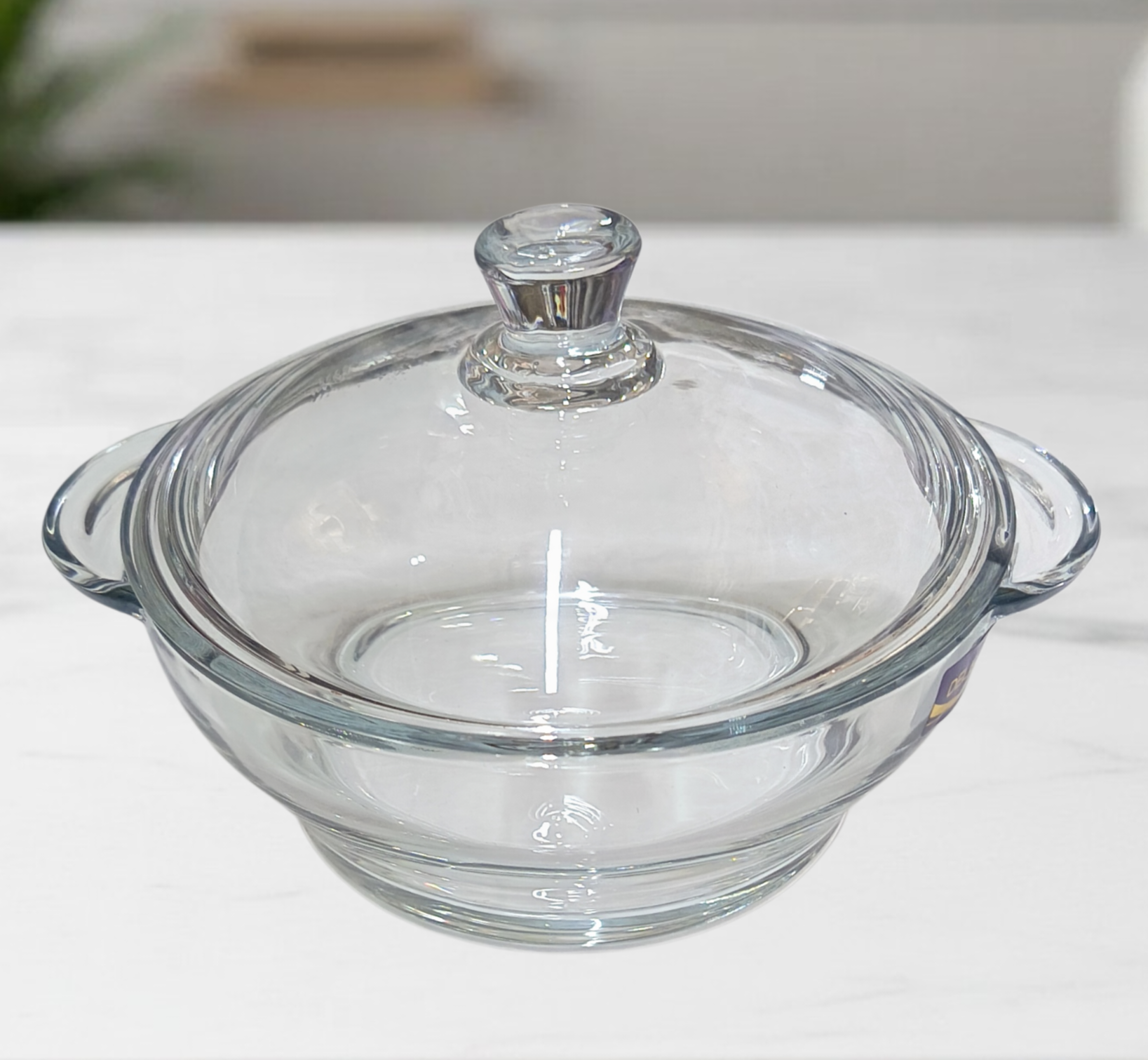 Castron din sticla cu capac 1.5Litri, Deli