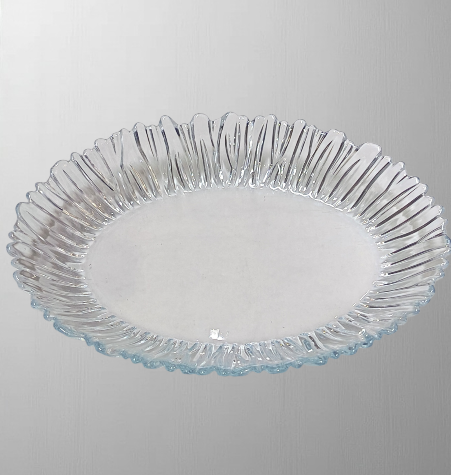 Platou din sticla oval 25x19cm