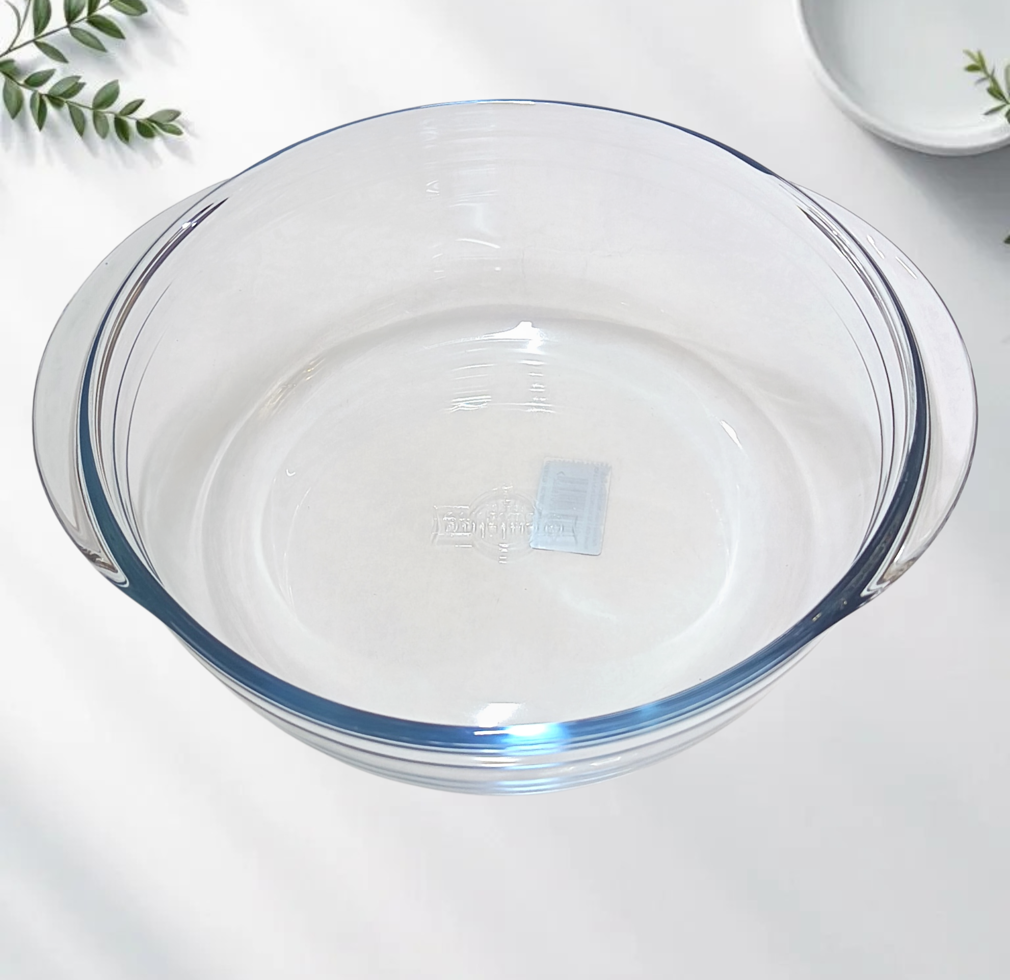 Castron din sticla cu capac, 2.3Litri