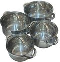 Set 4 oale din inox cu capac, Bachmayer