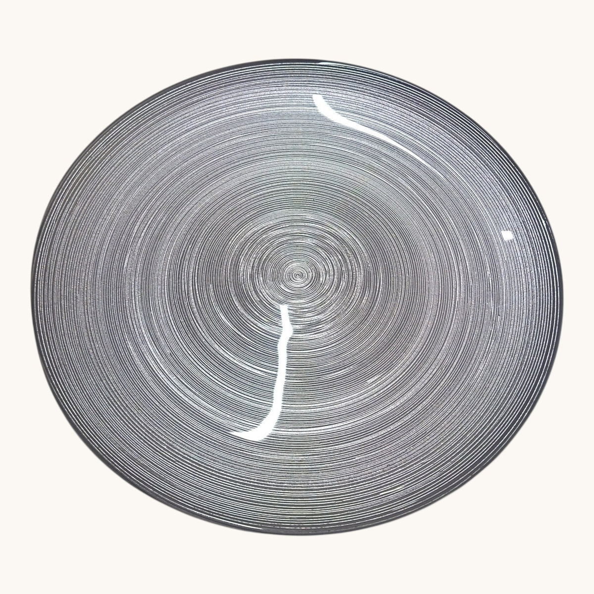Platou de sticla rotund, 31cm