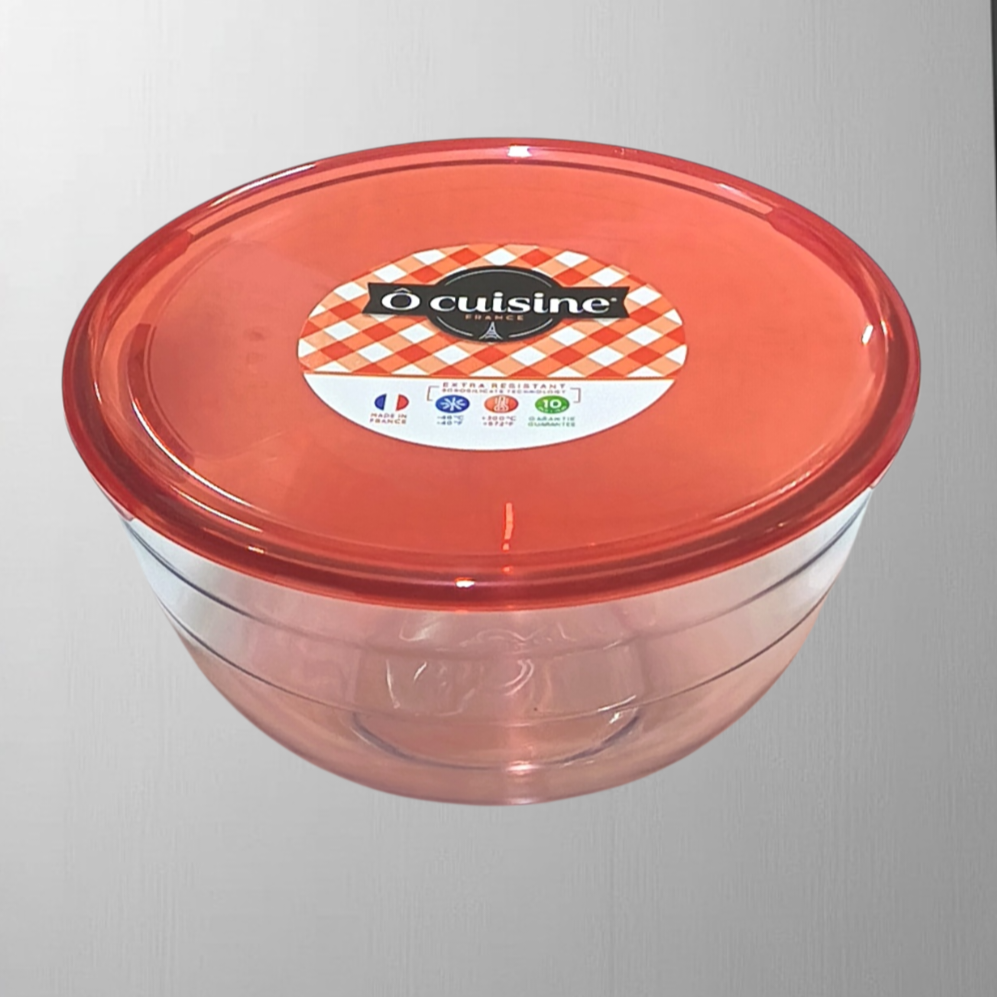 Castron din sticla cu capac, 2.3Litri