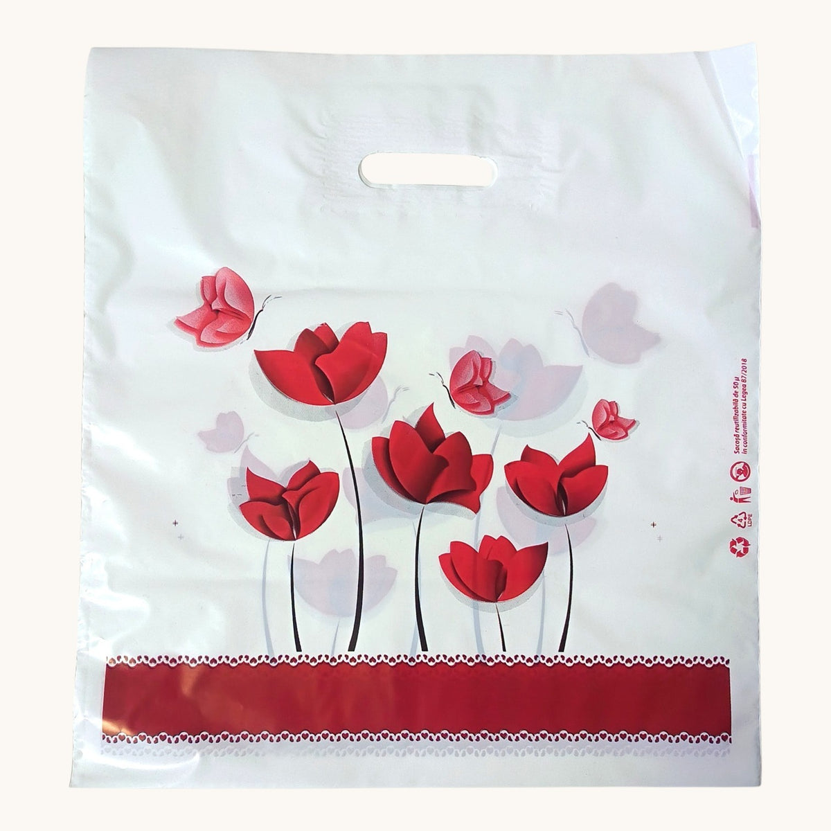 Sacosa lalele, set/20buc, 40x40cm