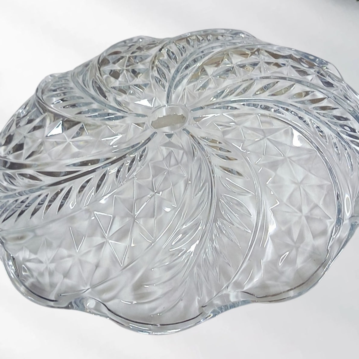 Platou de sticla rotund, 30.5cm